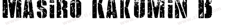 Masiro Kakumin B字体转换